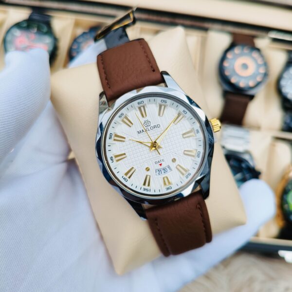 MAXLORD MP-004G Men's Leather Watch