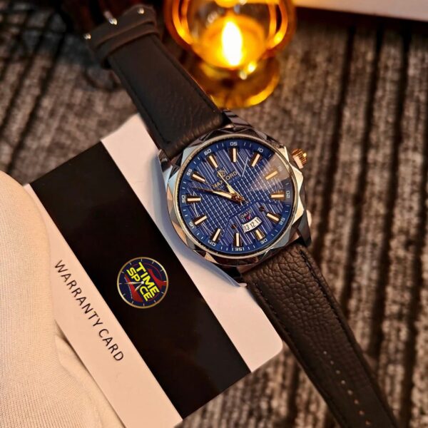 MAXLORD MP-004G Blue Men's Leather Watch