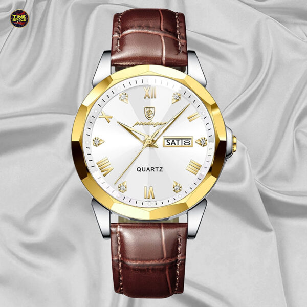 Poedagar Belt Diamond Cut Watch