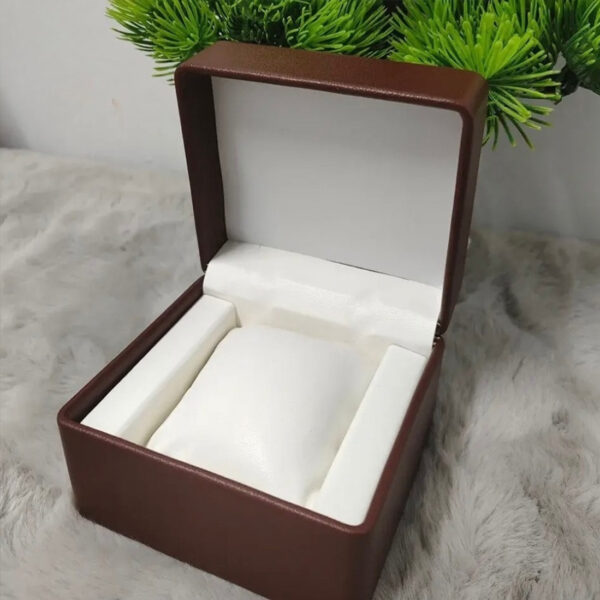 Watch Box Single Slot- Brown White