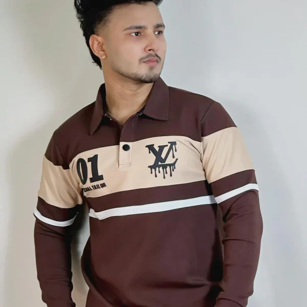চকলেট কালার সোয়েটশার্ট-LV